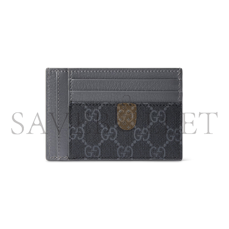 GUCCI GREY TRIM GG CARD CASE 856561 (12*8cm) GUCCI GREY TRIM GG CARD CASE 856561 (12*8cm)